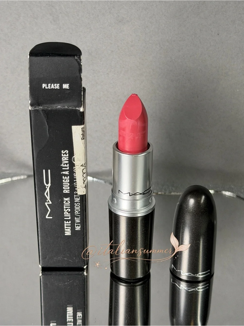 MAC Please Me Matte Lipstick 3g Original Formula Discontinued New in Box NIB